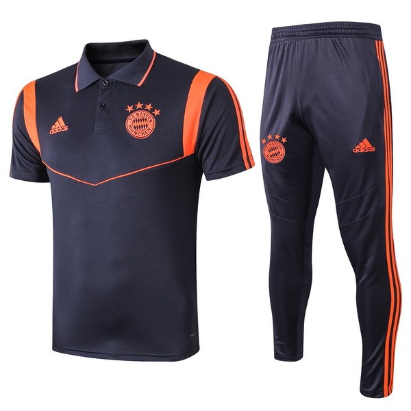 Polo Ensemble Complet Bayern Munich 2019-20 Bleu Orange